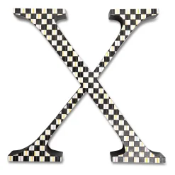 MacKenzie-Childs Courtly Check Letter - X| Room Accents