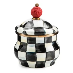 MacKenzie-Childs Courtly Check Lidded Sugar Bowl| The Coffee Shop|Serveware