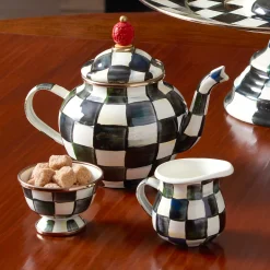 MacKenzie-Childs Courtly Check Little Creamer| The Coffee Shop|Serveware