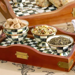 MacKenzie-Childs Courtly Check Little Sugar Bowl| The Coffee Shop|Serveware
