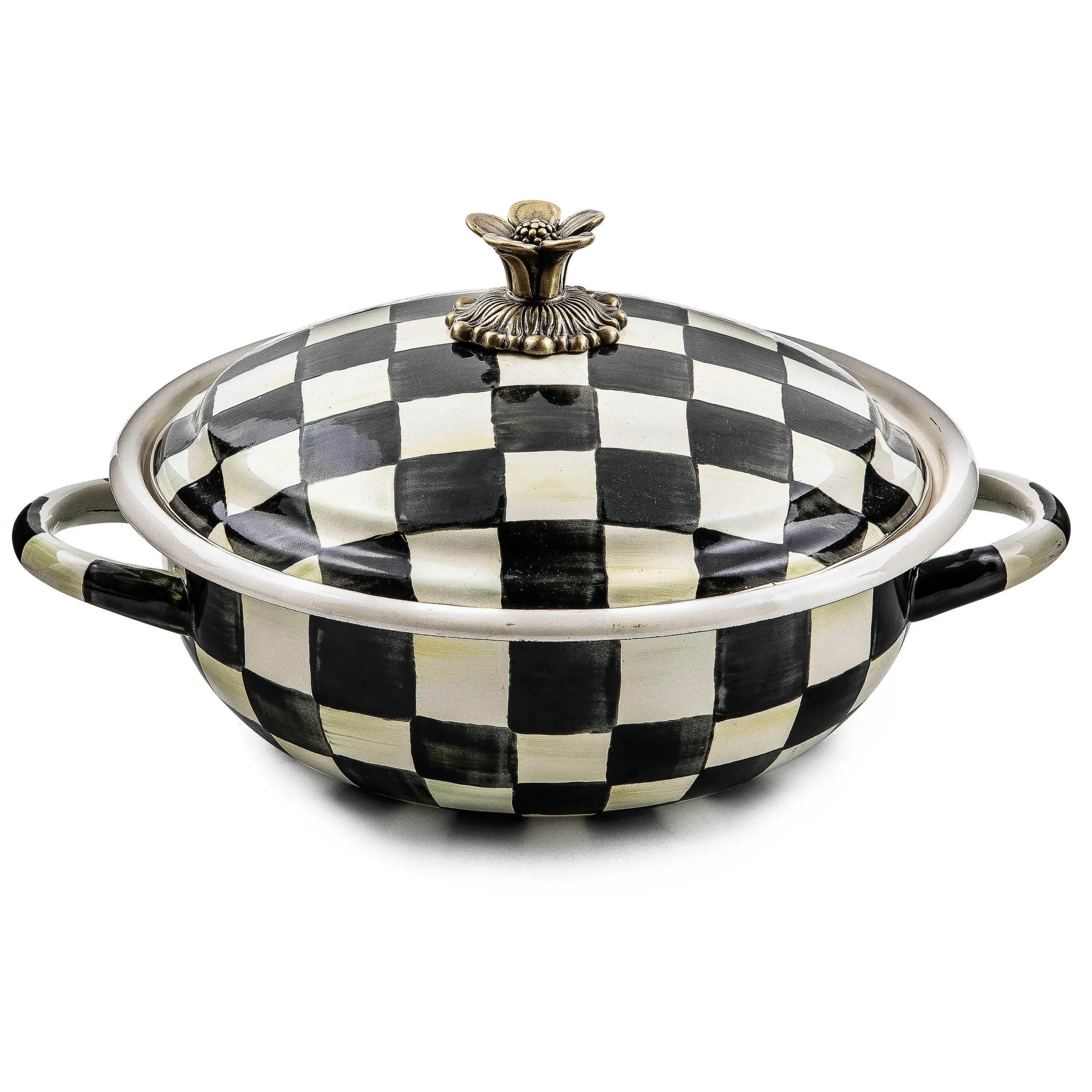 MacKenzie-Childs Courtly Check Medium Casserbole| Cookware & Bakeware