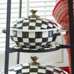 MacKenzie-Childs Courtly Check Medium Casserbole| Cookware & Bakeware