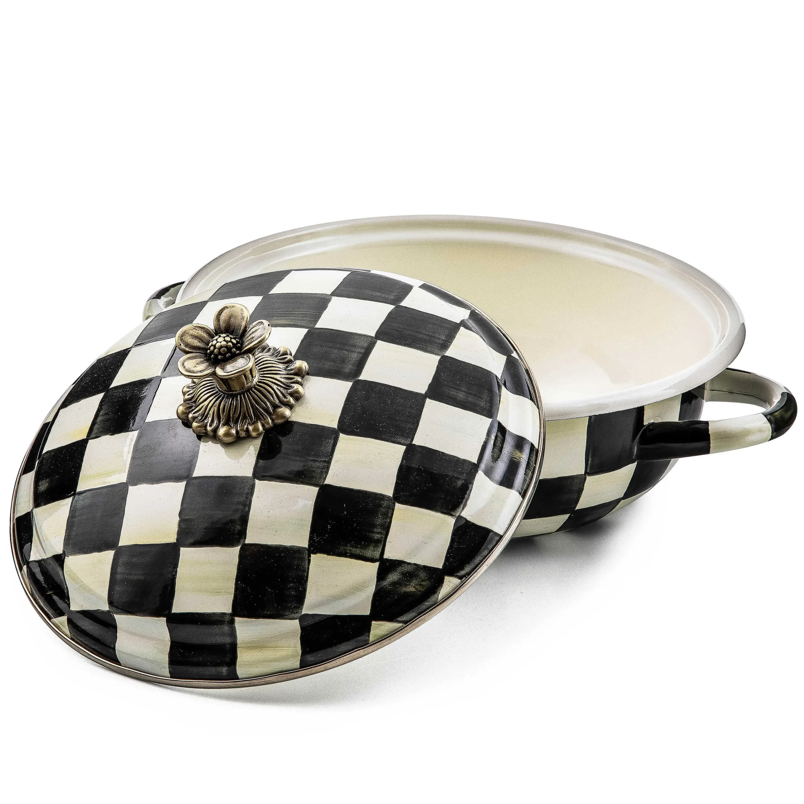 MacKenzie-Childs Courtly Check Medium Casserbole| Cookware & Bakeware