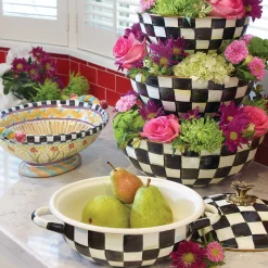 MacKenzie-Childs Courtly Check Medium Casserbole| Cookware & Bakeware