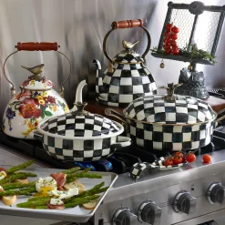 MacKenzie-Childs Courtly Check Medium Casserbole| Cookware & Bakeware