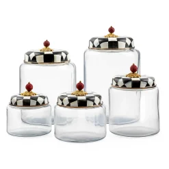 MacKenzie-Childs Courtly Check Medium Kitchen Canister| Room Accents