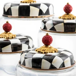 MacKenzie-Childs Courtly Check Medium Kitchen Canister| Room Accents