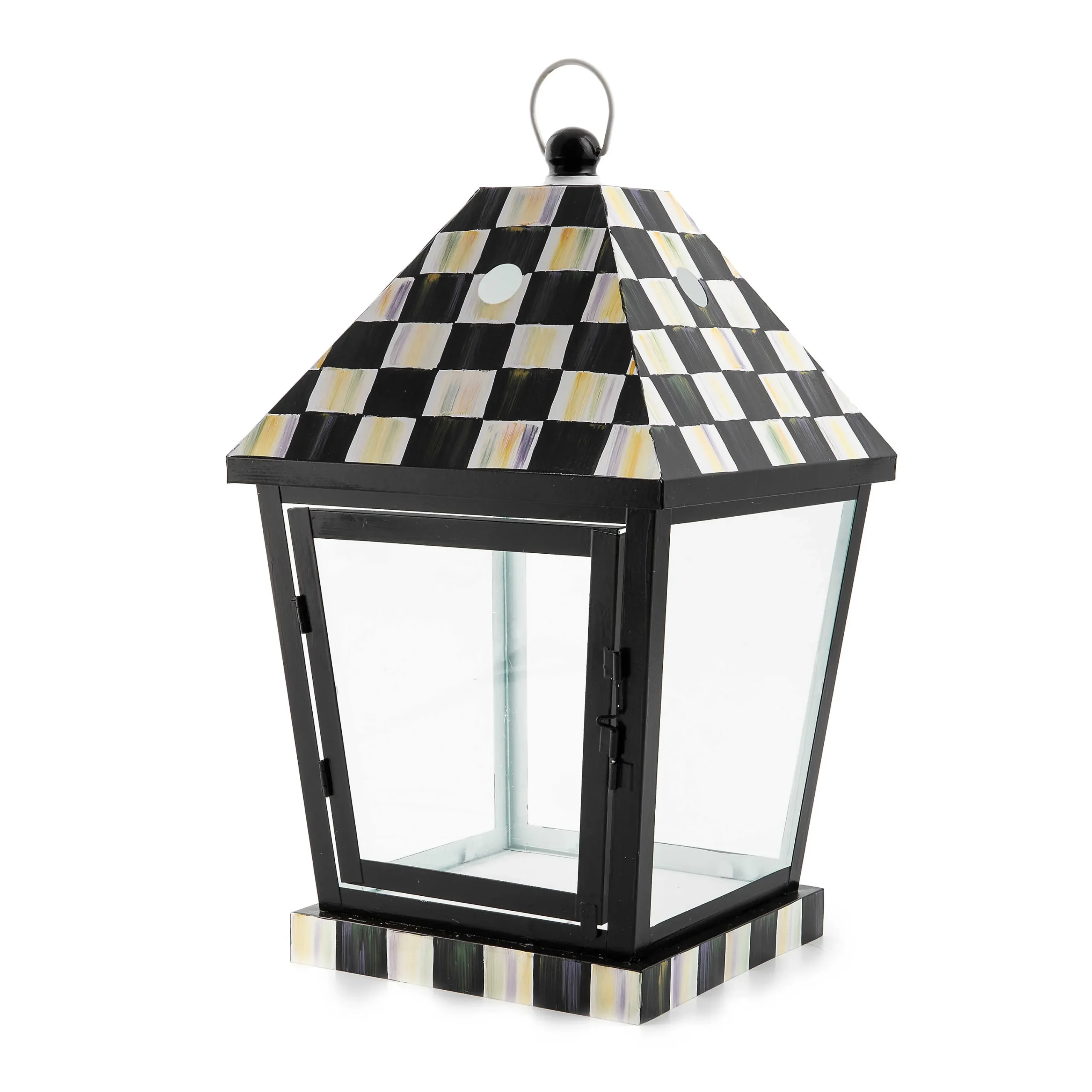 MacKenzie-Childs Courtly Check Medium Lantern| Spring|The Fall Shop