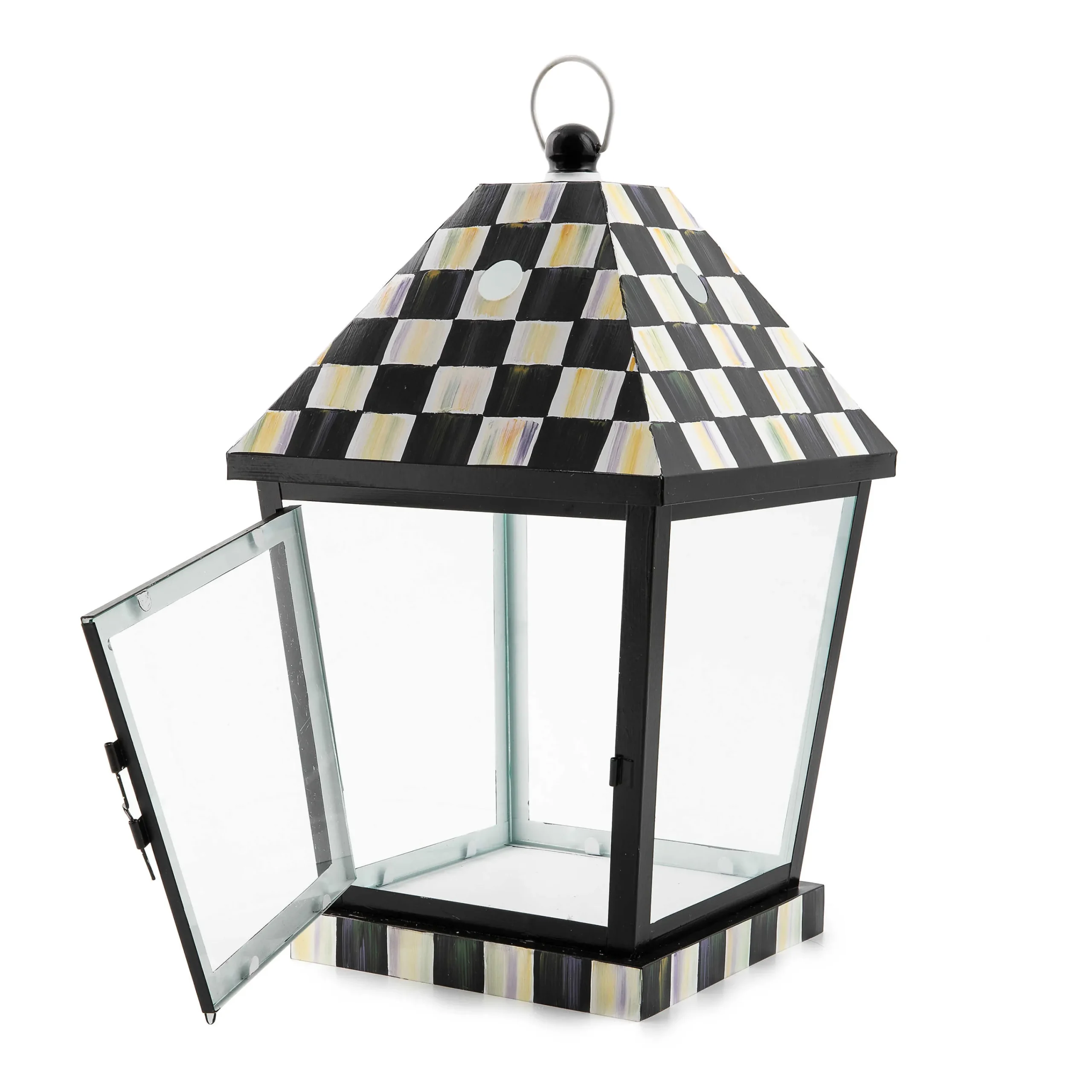 MacKenzie-Childs Courtly Check Medium Lantern| Spring|The Fall Shop