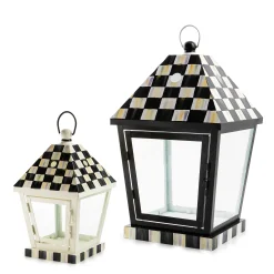 MacKenzie-Childs Courtly Check Medium Lantern| Spring|The Fall Shop