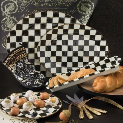 MacKenzie-Childs Courtly Check Medium Oval Platter| Bar Entertaining|Serveware