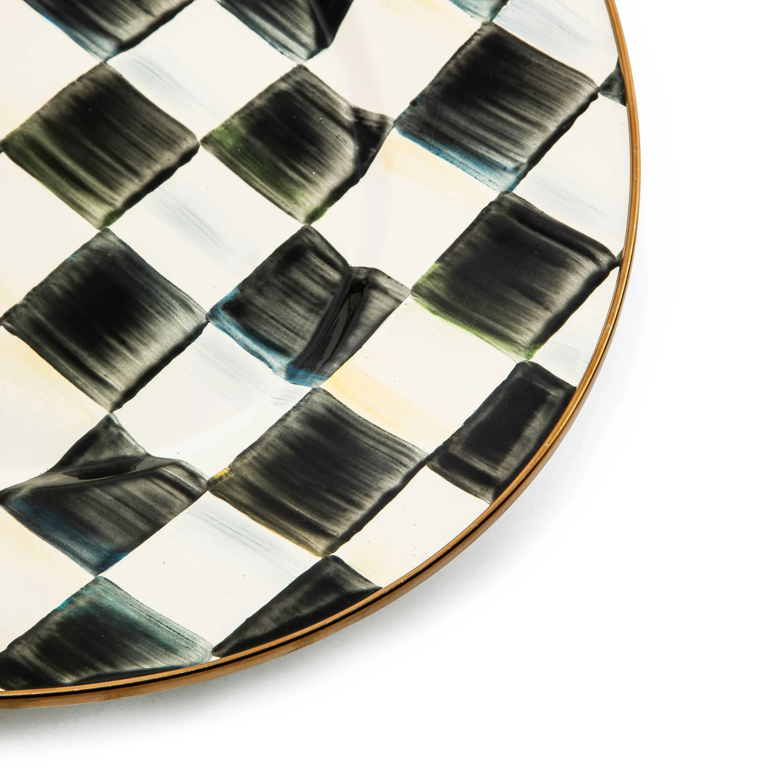 MacKenzie-Childs Courtly Check Medium Oval Platter| Bar Entertaining|Serveware