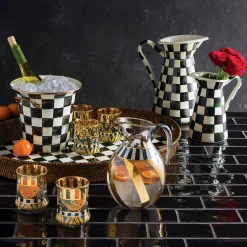 MacKenzie-Childs Courtly Check Medium Practical Pitcher| Bar Entertaining|Serveware