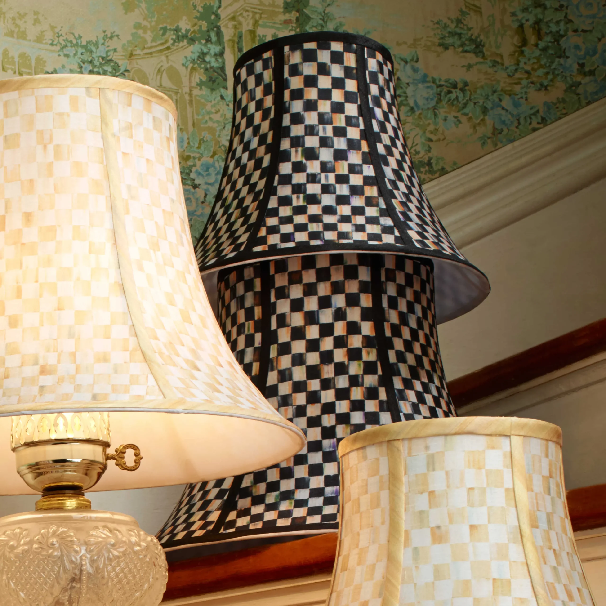 MacKenzie-Childs Courtly Check Medium Shade| Room Accents|Lighting