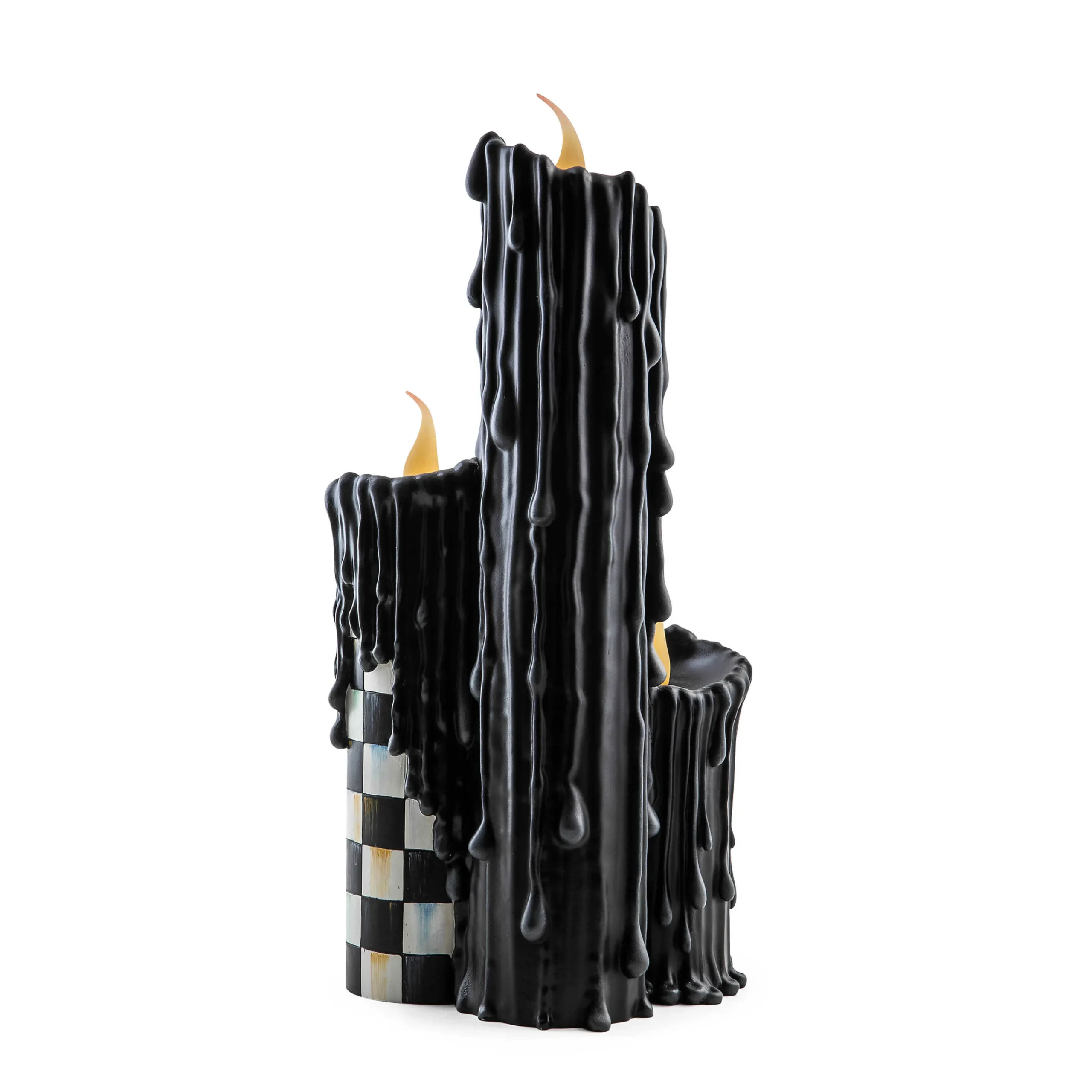 MacKenzie-Childs Courtly Check Melting Candle Cluster| The Halloween Shop|Candles & Fragrances