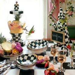 MacKenzie-Childs Courtly Check Menu Rabbit| Easter|Spring