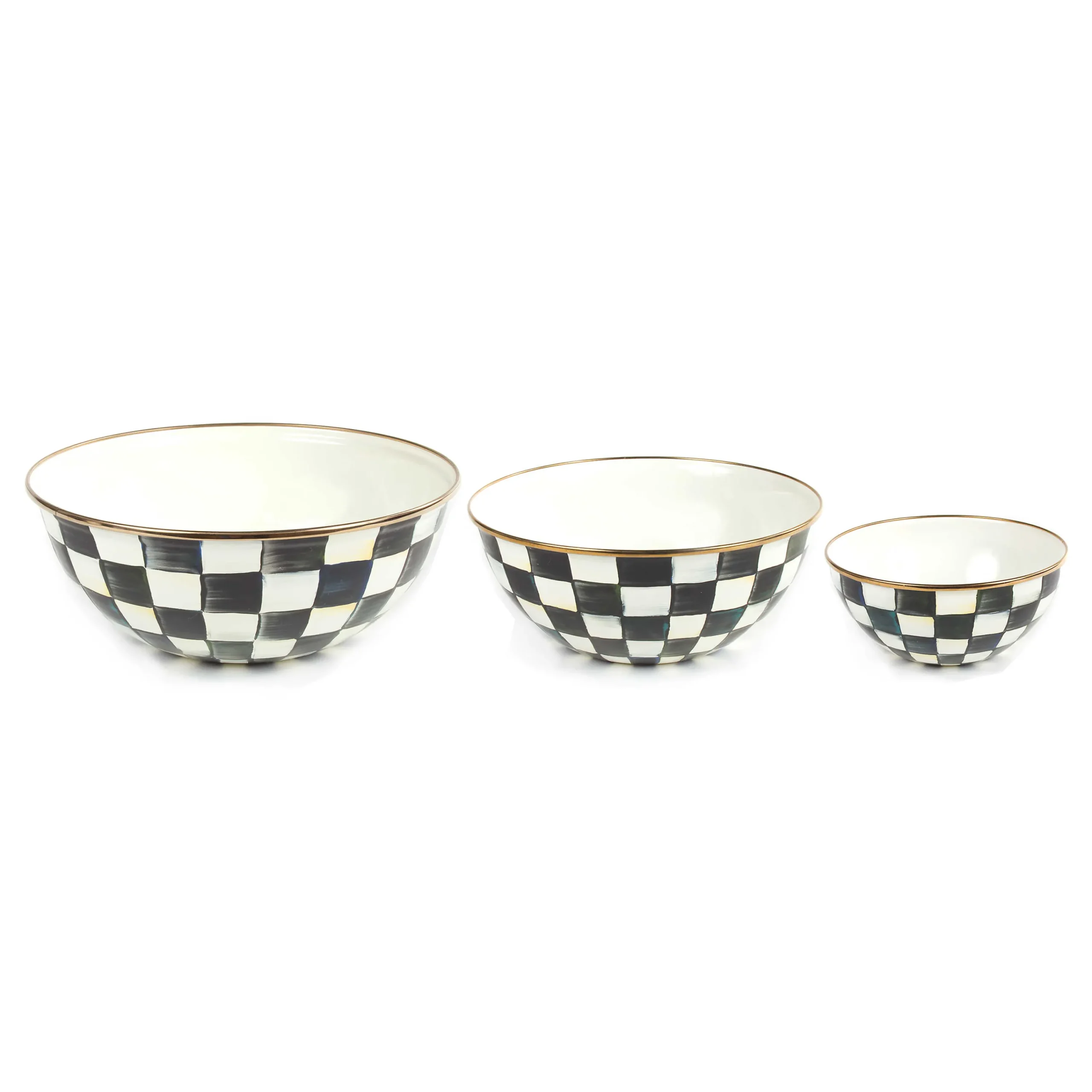 MacKenzie-Childs Courtly Check Mixing Bowls, Set of 3| Kitchen & Dining Sets|Serveware