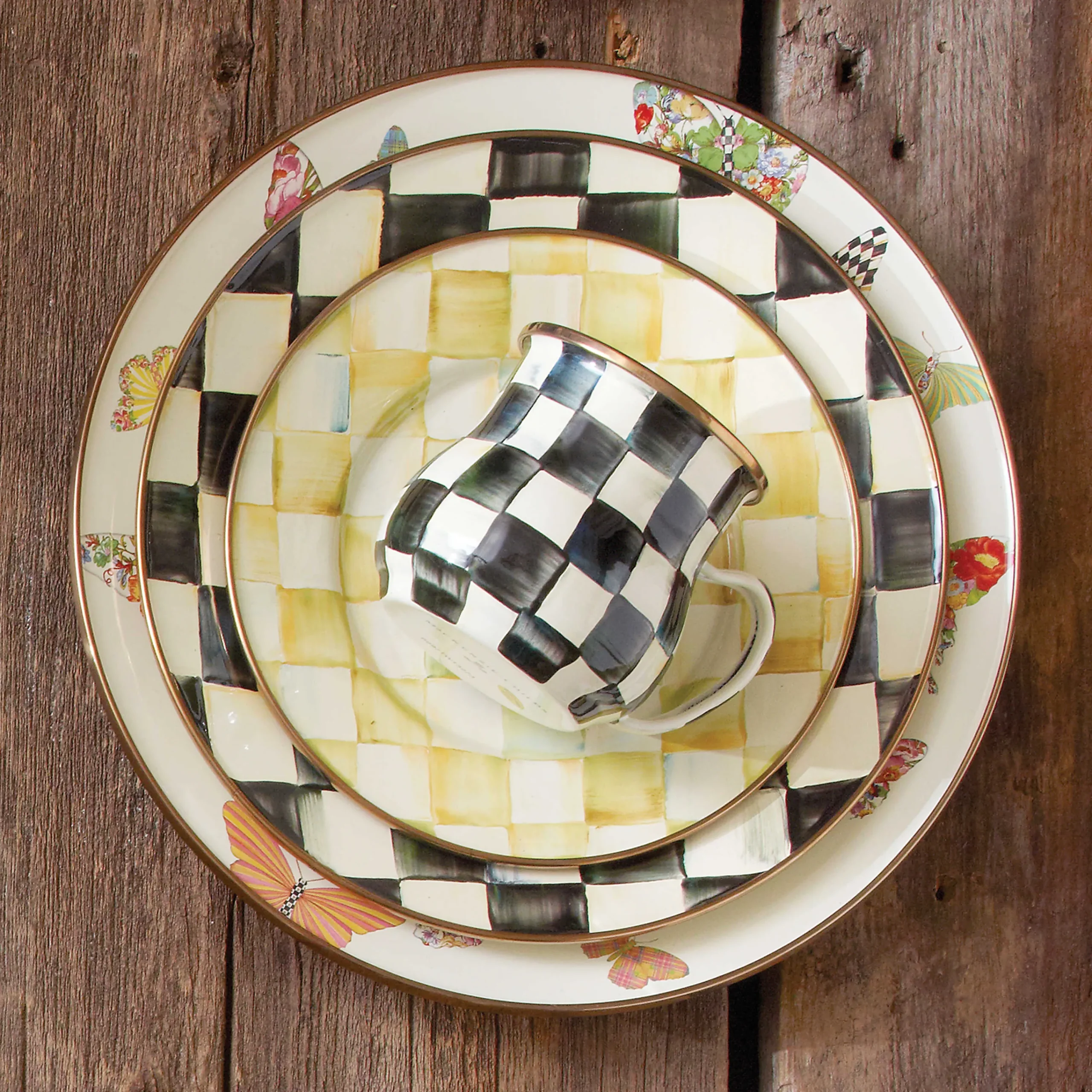 MacKenzie-Childs Courtly Check Mug| The Coffee Shop|Fall Entertaining