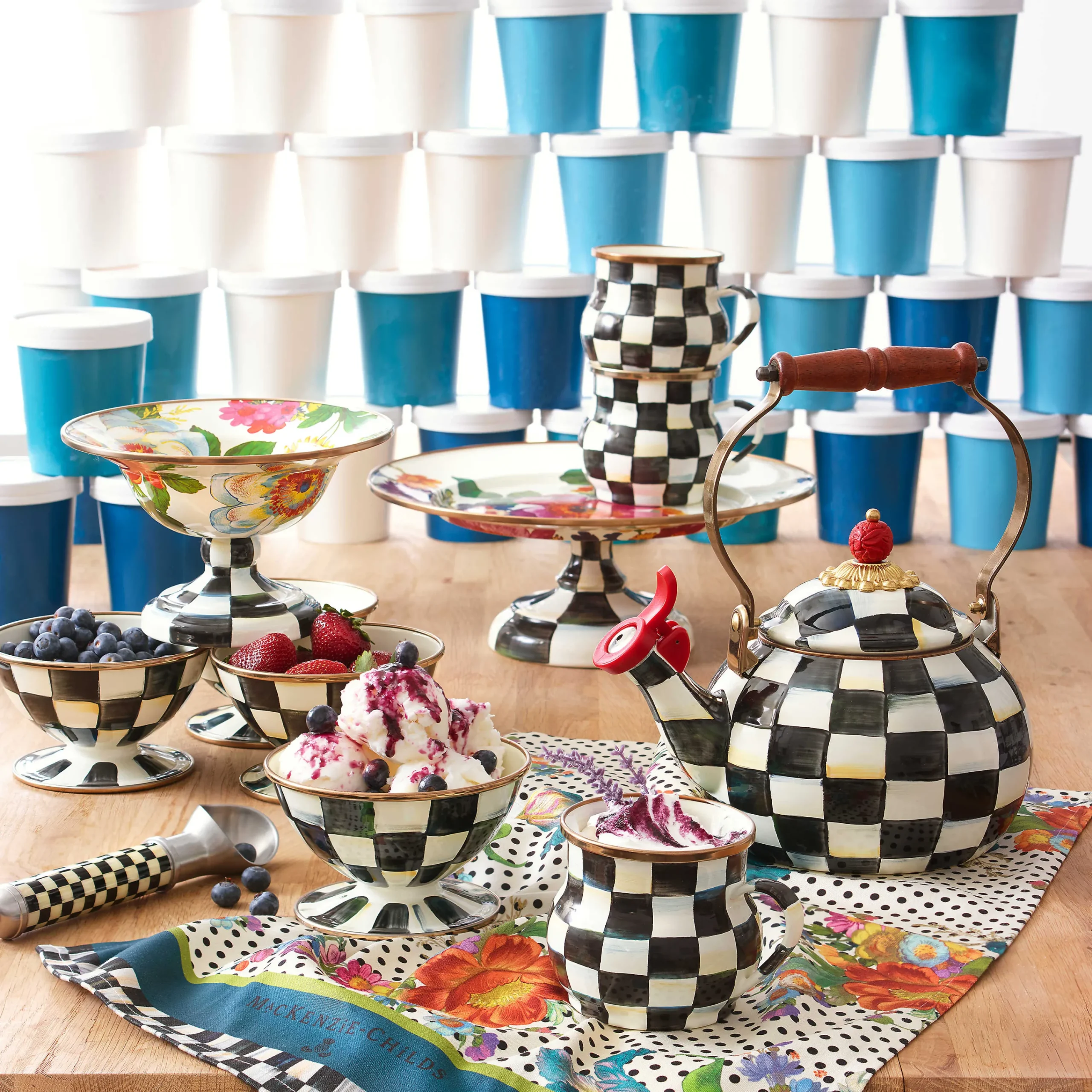 MacKenzie-Childs Courtly Check Mug| The Coffee Shop|Fall Entertaining