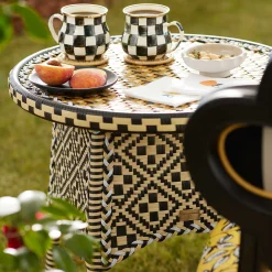 MacKenzie-Childs Courtly Check Mug| The Coffee Shop|Fall Entertaining