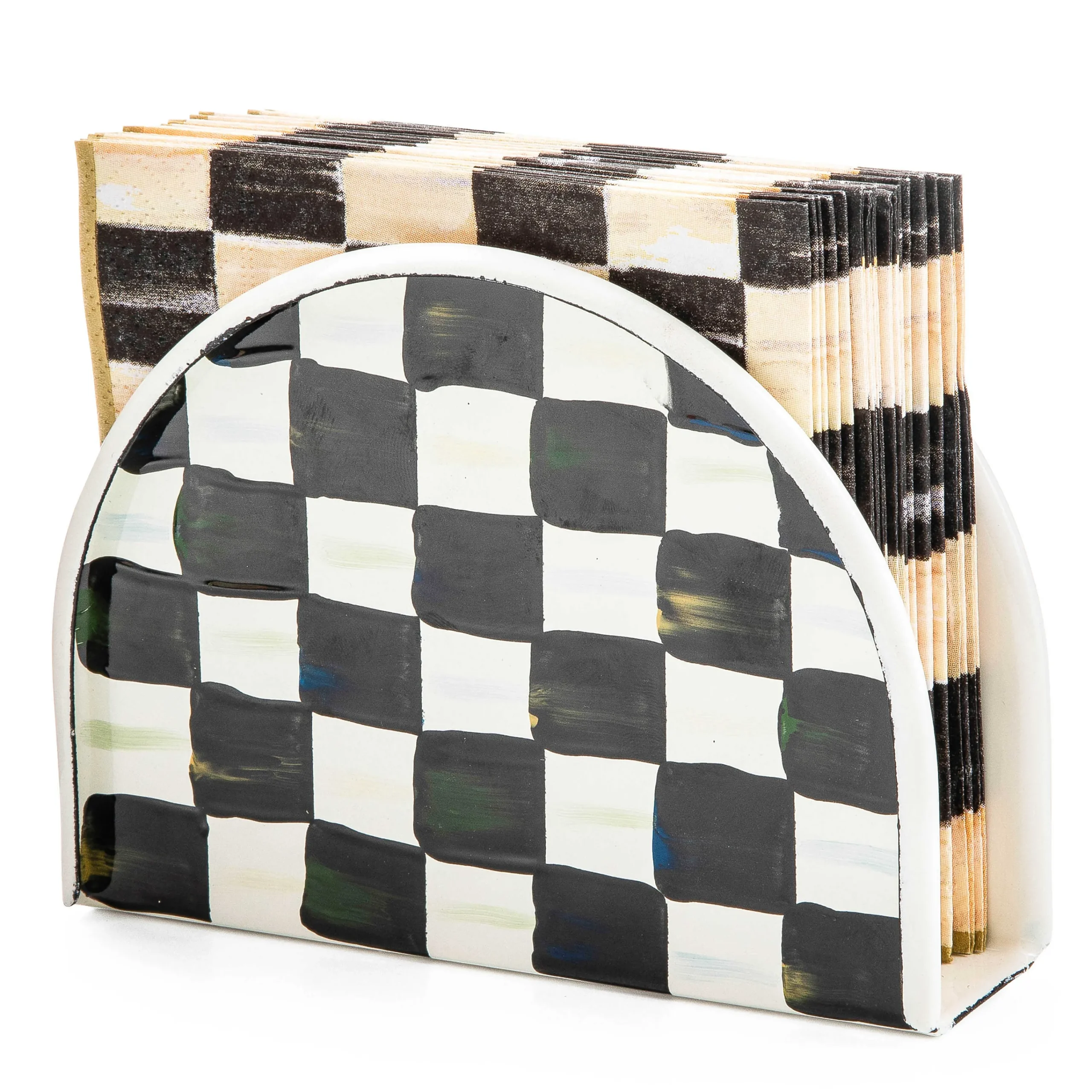 MacKenzie-Childs Courtly Check Napkin Holder| Serveware
