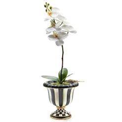 MacKenzie-Childs Courtly Check Orchid Drop In| Greenery & Florals