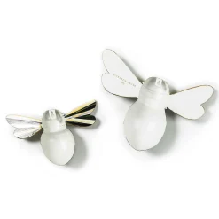 MacKenzie-Childs Courtly Check Outdoor Bee Wall Decor, Set of 2| Spring|Outdoor