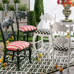 MacKenzie-Childs Courtly Check Outdoor Fish Chair| Outdoor|Spring