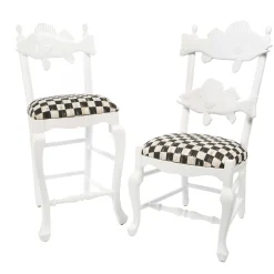 MacKenzie-Childs Courtly Check Outdoor Fish Chair| Outdoor|Spring