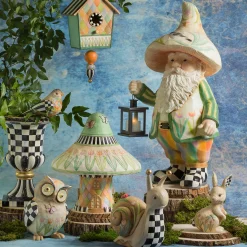 MacKenzie-Childs Courtly Check Pedestal Urn| Spring|Outdoor