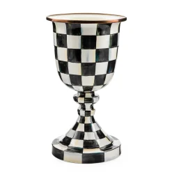 MacKenzie-Childs Courtly Check Pedestal Vase| Spring|Room Accents