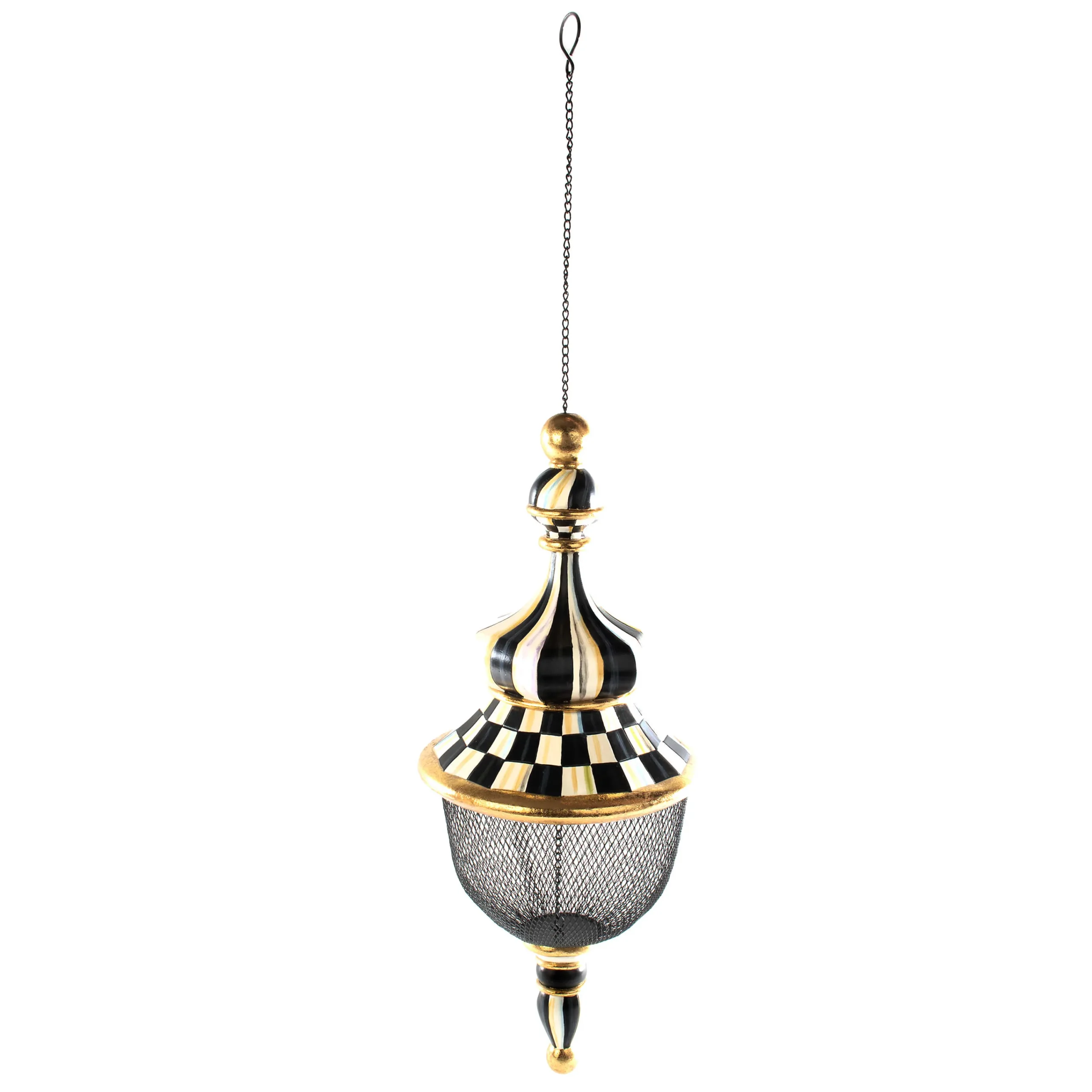 MacKenzie-Childs Courtly Check Pendant Bird Feeder| Spring|Outdoor