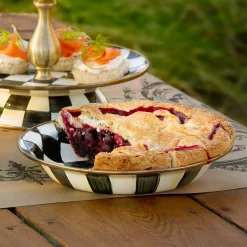 MacKenzie-Childs Courtly Check Pie Plate| Fall Entertaining|Cookware & Bakeware