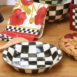 MacKenzie-Childs Courtly Check Pie Plate| Fall Entertaining|Cookware & Bakeware