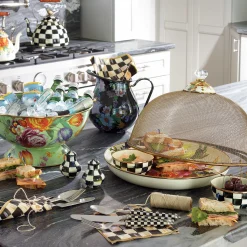 MacKenzie-Childs Courtly Check Pinch Bowl| Bar Entertaining|Serveware