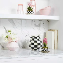 MacKenzie-Childs Courtly Check Pitcher| Serveware|Bar Entertaining