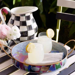 MacKenzie-Childs Courtly Check Pitcher| Serveware|Bar Entertaining