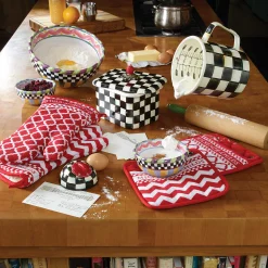 MacKenzie-Childs Courtly Check Recipe Box| Kitchen Storage & Organization