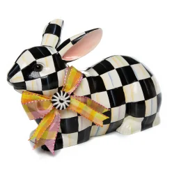 MacKenzie-Childs Courtly Check Resting Bunny| Room Accents