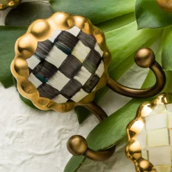 MacKenzie-Childs Courtly Check Round Hook| Finishing Touches|Room Accents