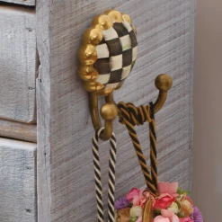 MacKenzie-Childs Courtly Check Round Hook| Finishing Touches|Room Accents