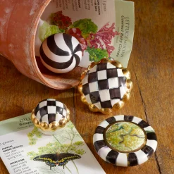 MacKenzie-Childs Courtly Check Round Knob| Finishing Touches|Room Accents