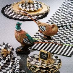 MacKenzie-Childs Courtly Check Round Placemat| Table Accessories|Kitchen & Table Linens