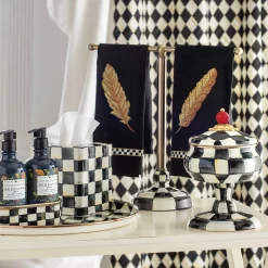 MacKenzie-Childs Courtly Check Round Tray| The Coffee Shop|Fall Entertaining
