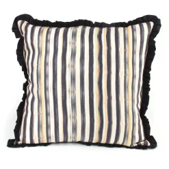 MacKenzie-Childs Courtly Check Ruffled Square Throw Pillow| Pillows, Throws, & Cushions