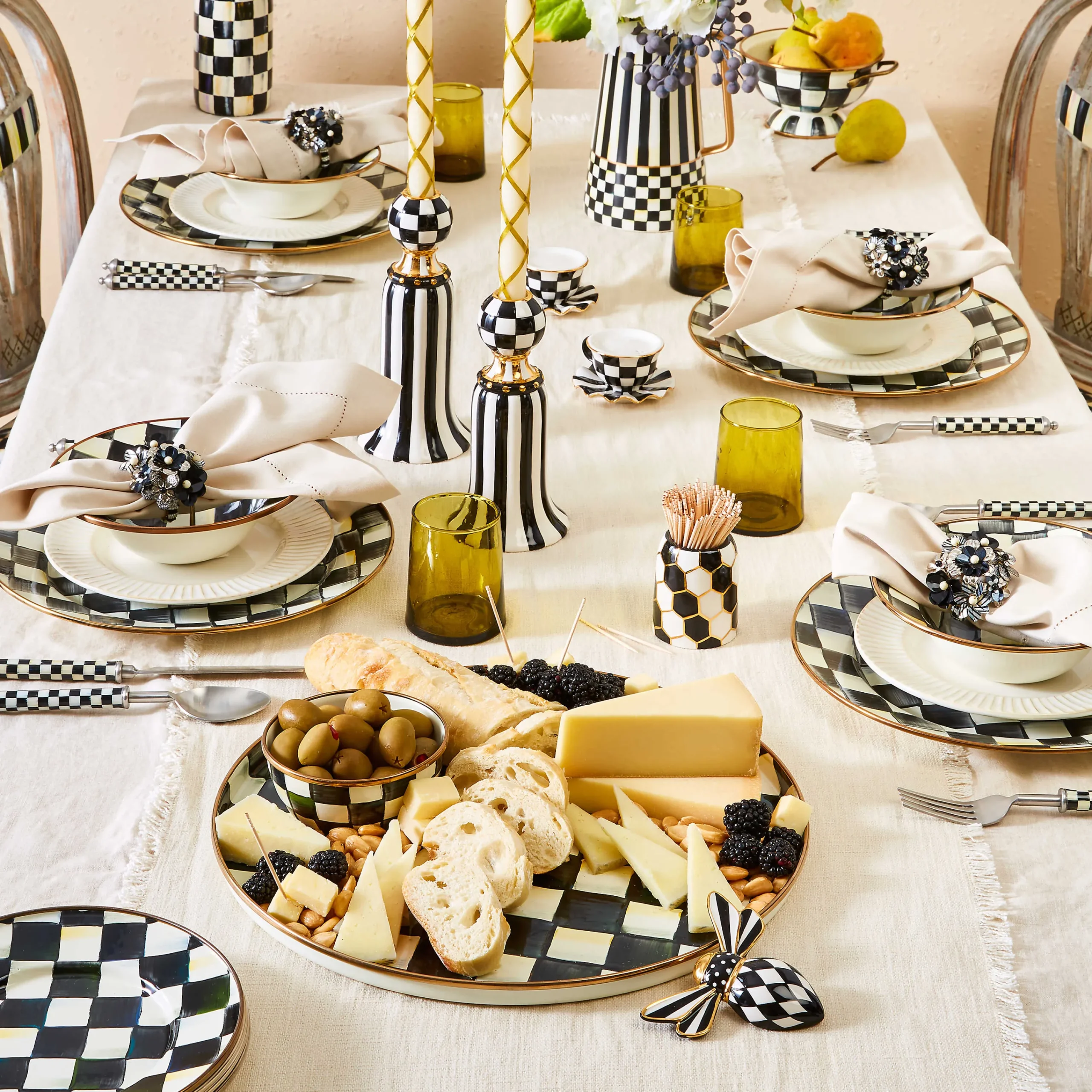 MacKenzie-Childs Courtly Check Salad/Dessert Plate| Dinnerware & Flatware