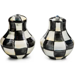 MacKenzie-Childs Courtly Check Salt Pepper Shakers| Fall Entertaining|Table Accessories