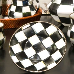 MacKenzie-Childs Courtly Check Saucer| The Coffee Shop|Dinnerware & Flatware