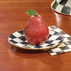 MacKenzie-Childs Courtly Check Saucer| The Coffee Shop|Dinnerware & Flatware