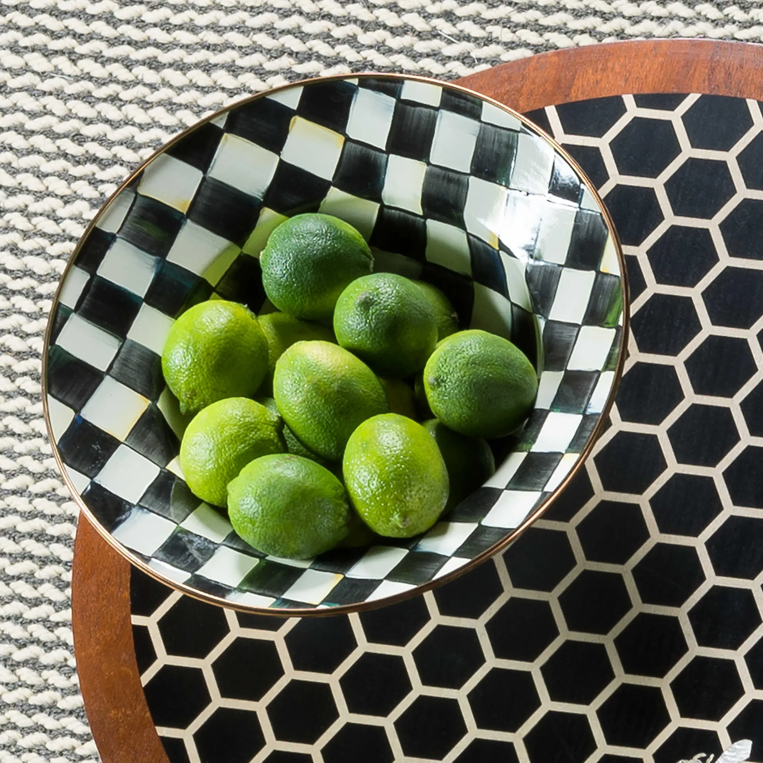 MacKenzie-Childs Courtly Check Serving Bowl| Fall Entertaining|Serveware